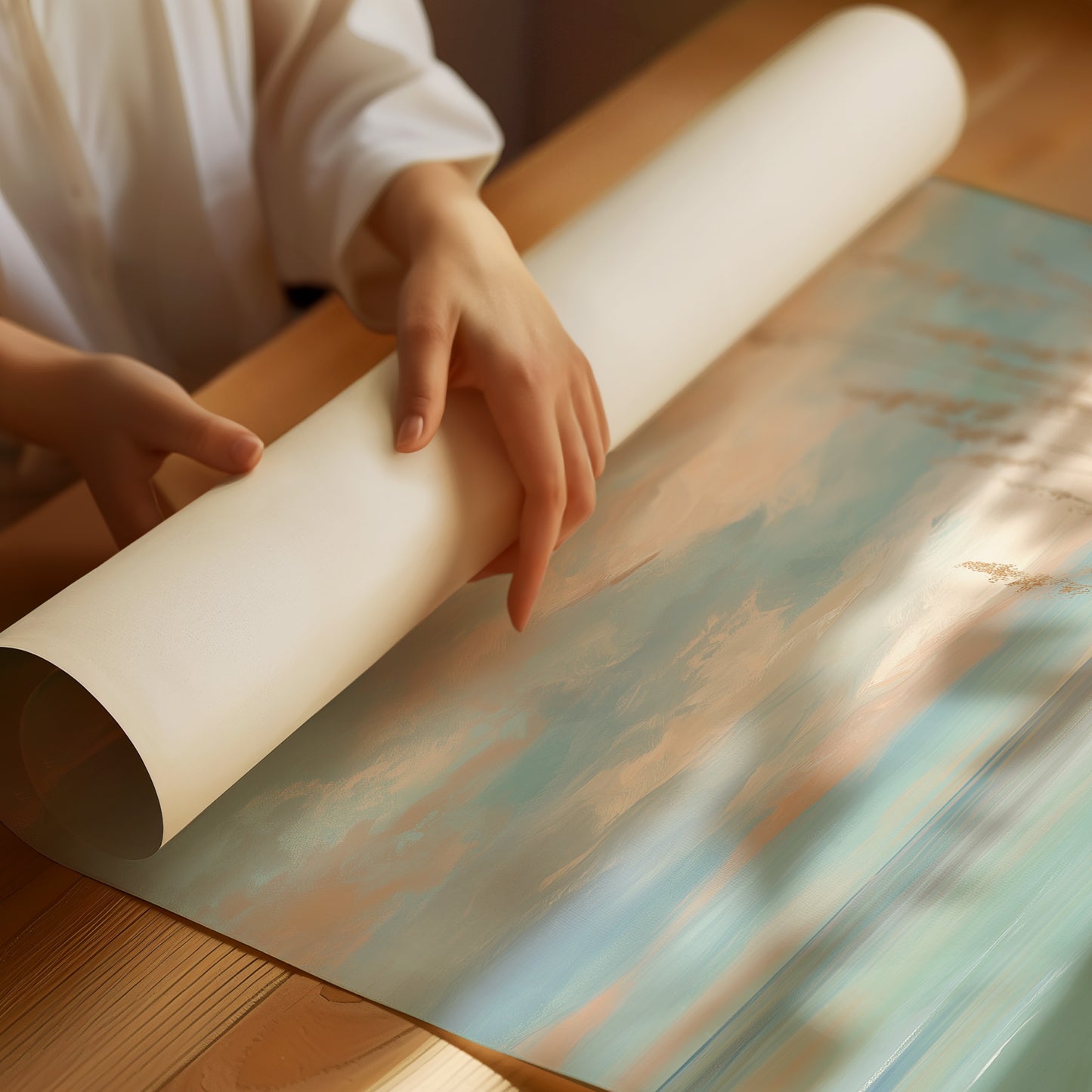Coastal Grasses Meet Pastel Skies