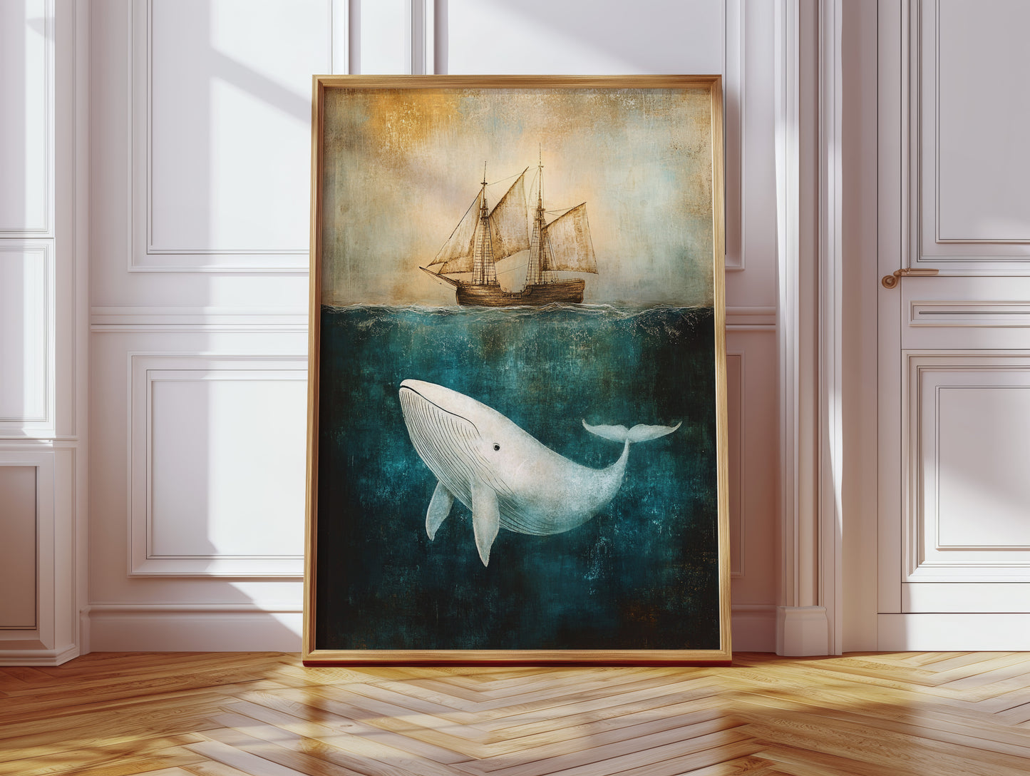 Whale Dreams Beneath the Tall Ship