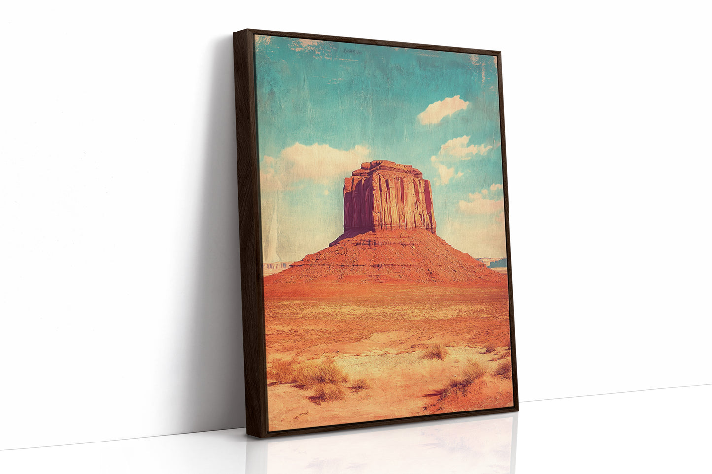 Monument Blaze: Butte Under Western Sky