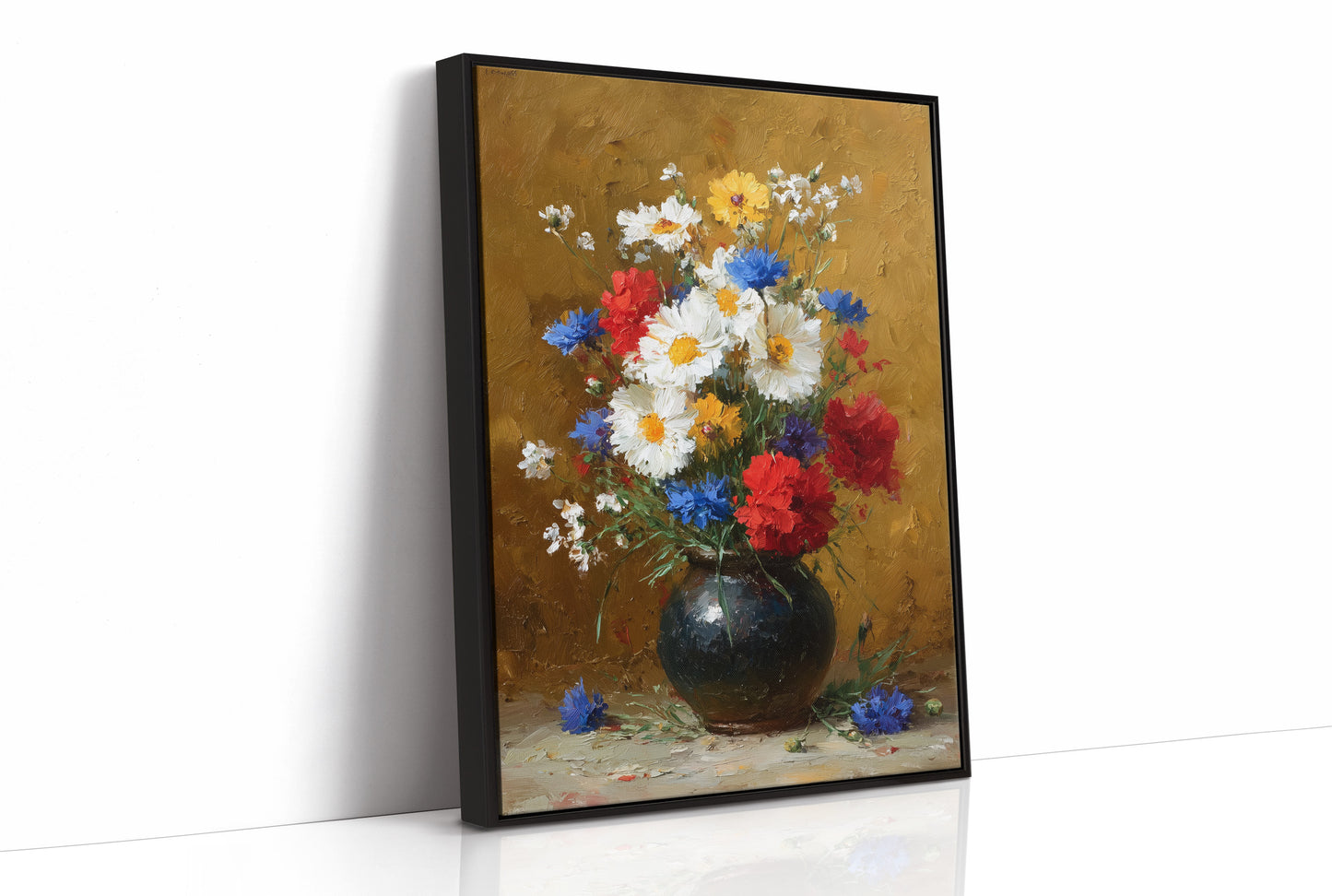 Wildflowers in a Dark Vessel