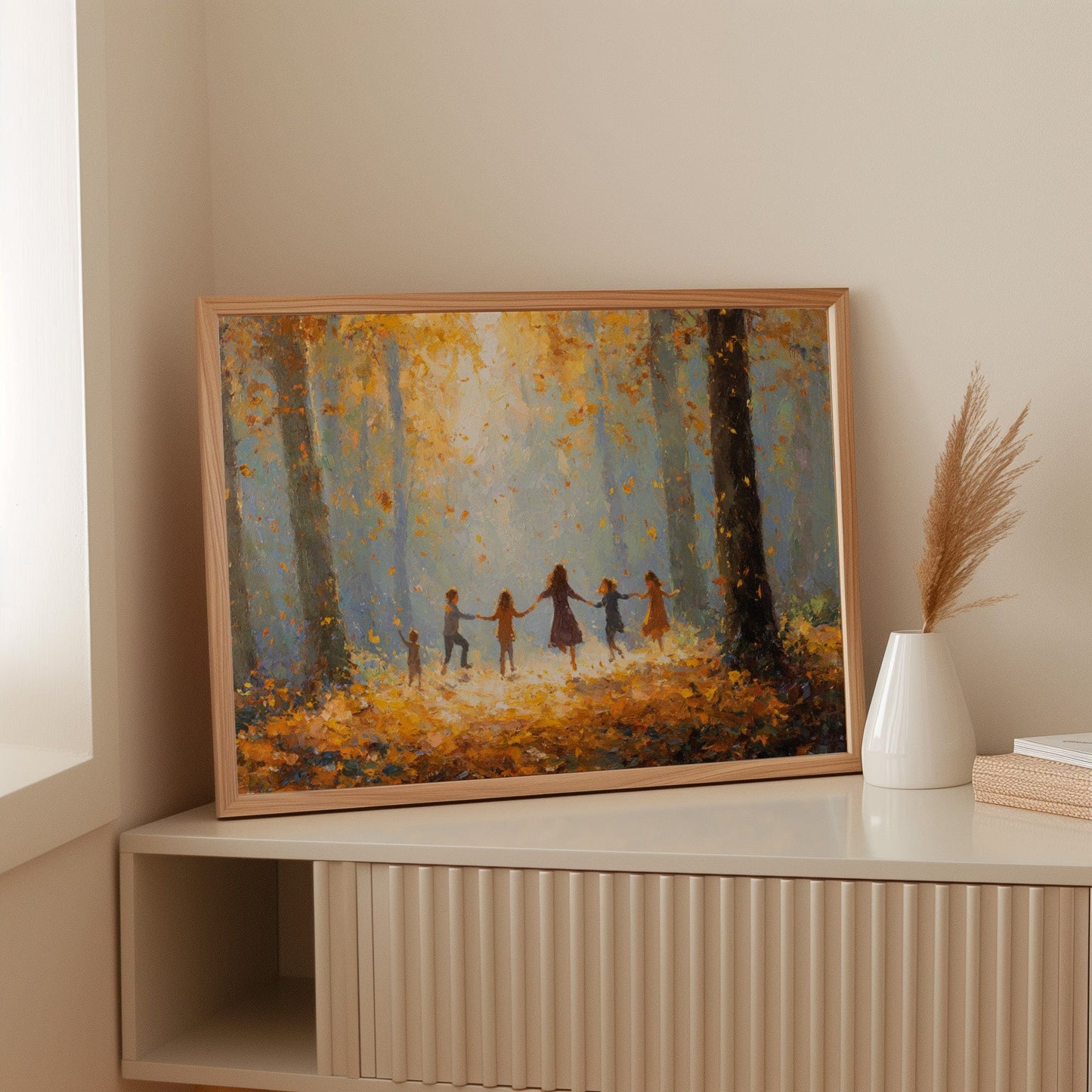 Autumn Light Catches Their Dance