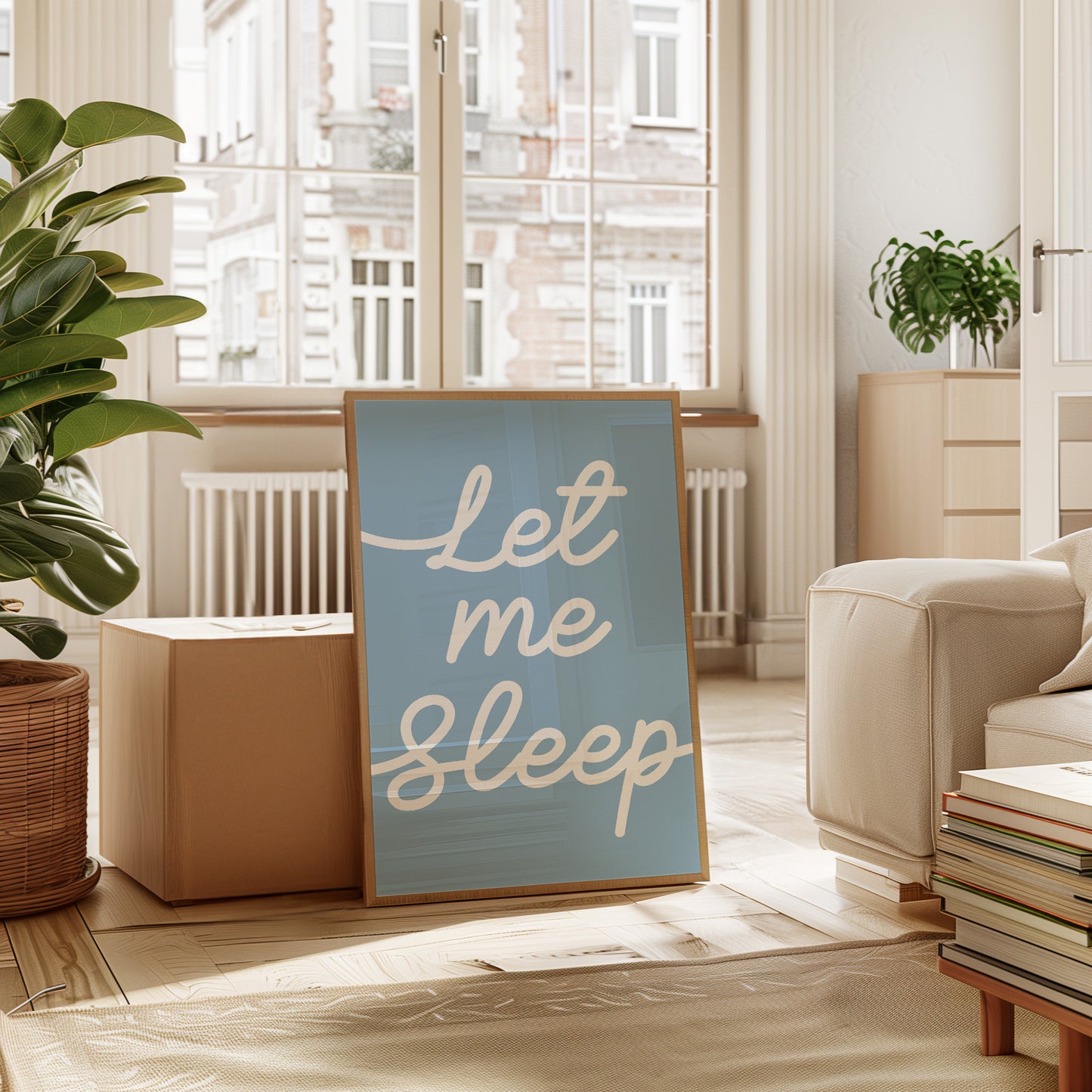 Soft Words Float Through Morning Blue