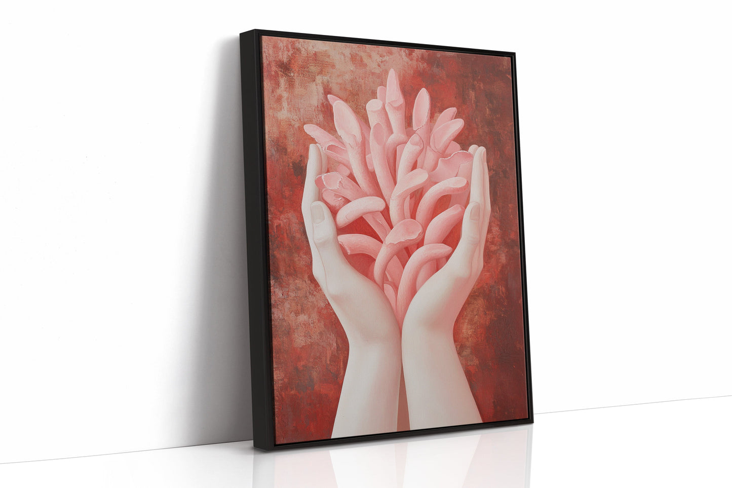 Tender Petals Rise From Open Palms