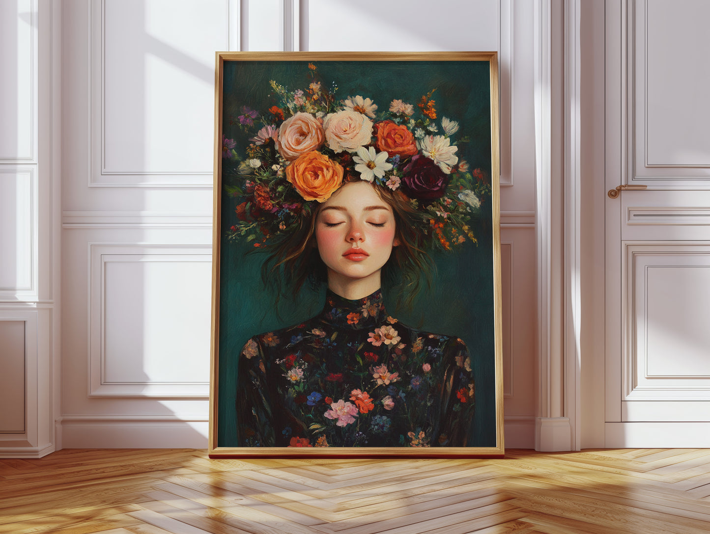 Floral Reverie in Midnight Bloom