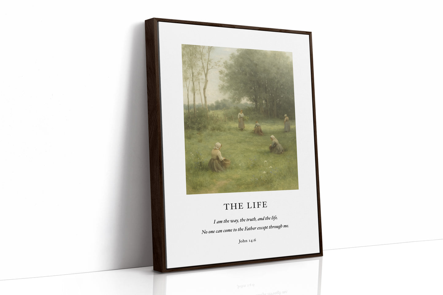 The Life John 14 Pastoral Scripture Print