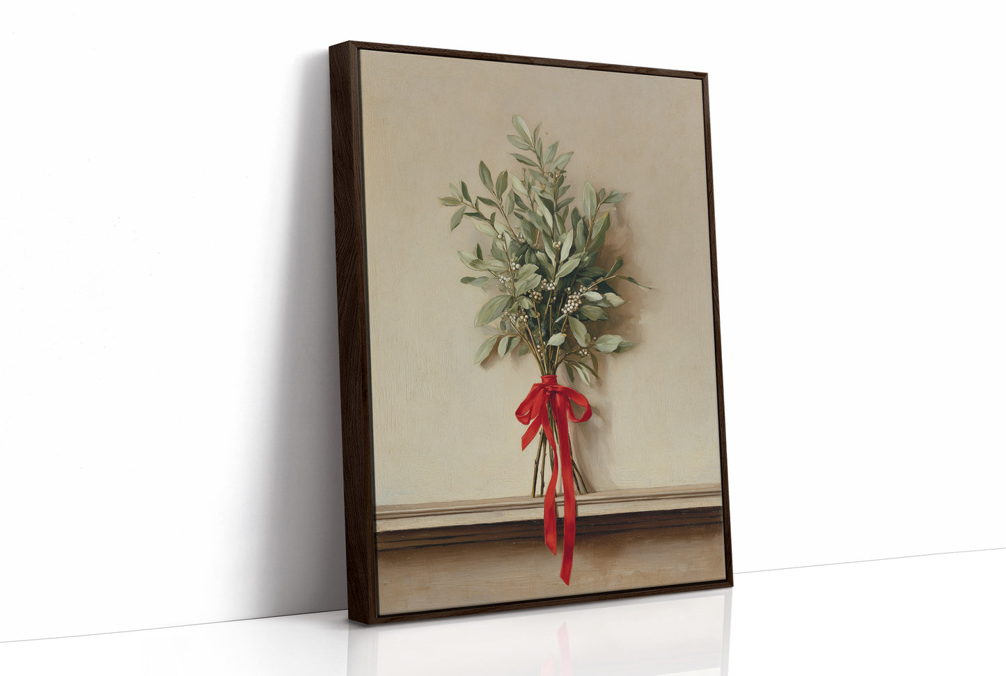 Olive Whispers Bound in Crimson