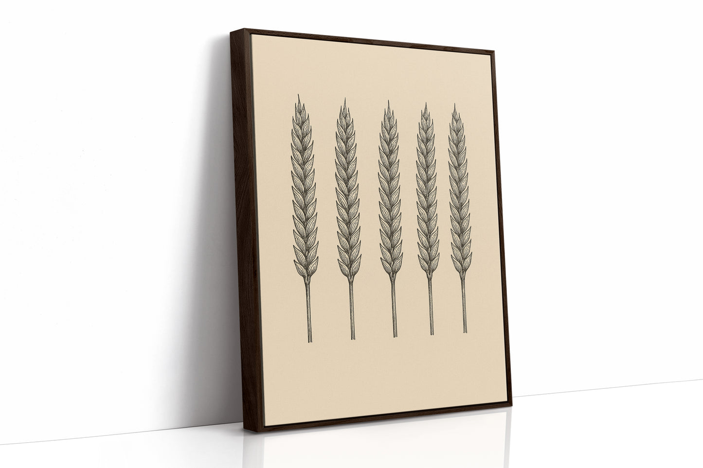 Five Loaves Botanical Wheat Illustration