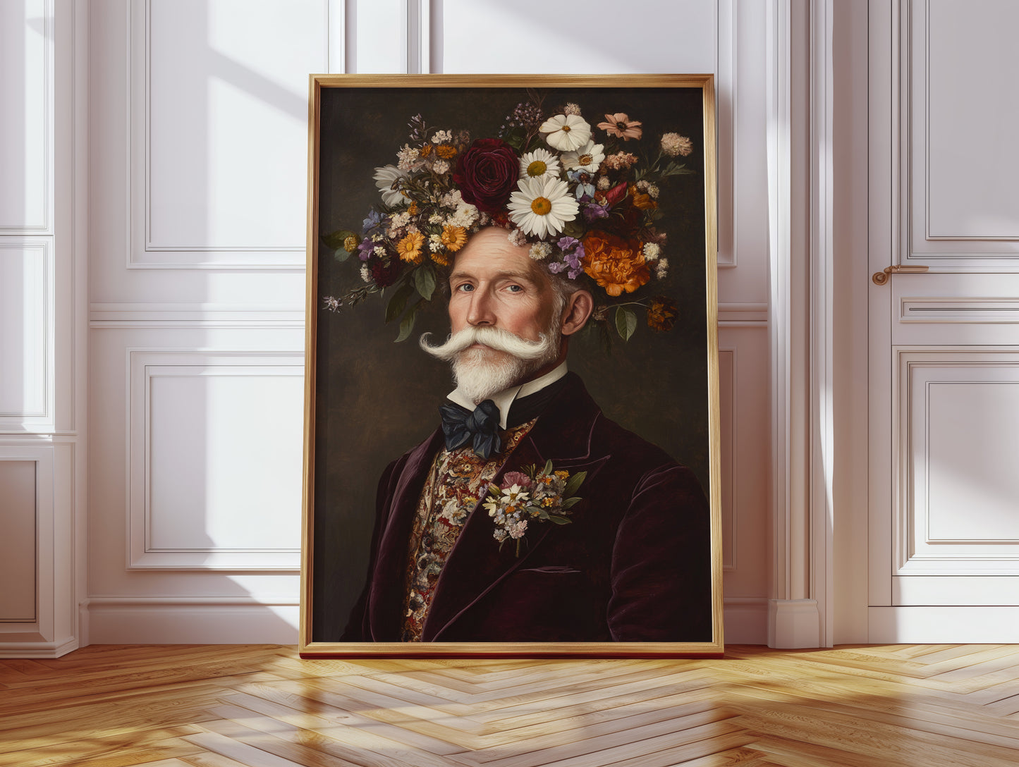 Velvet Gentleman in Wildflower Crown