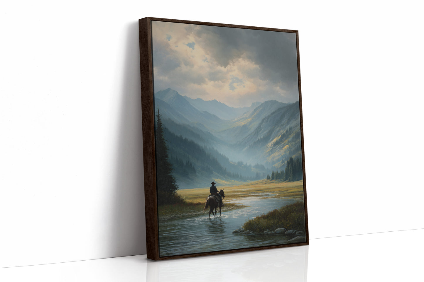 Crossing Waters Under Mountain Light