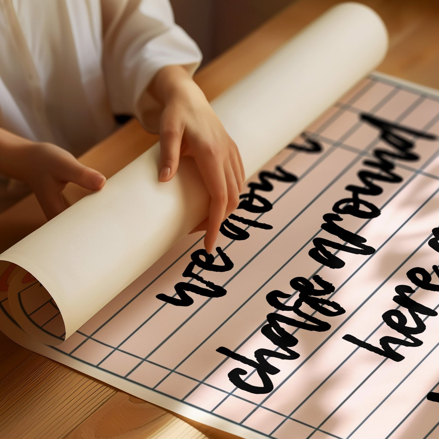 Dinner Notes On Pink Paper