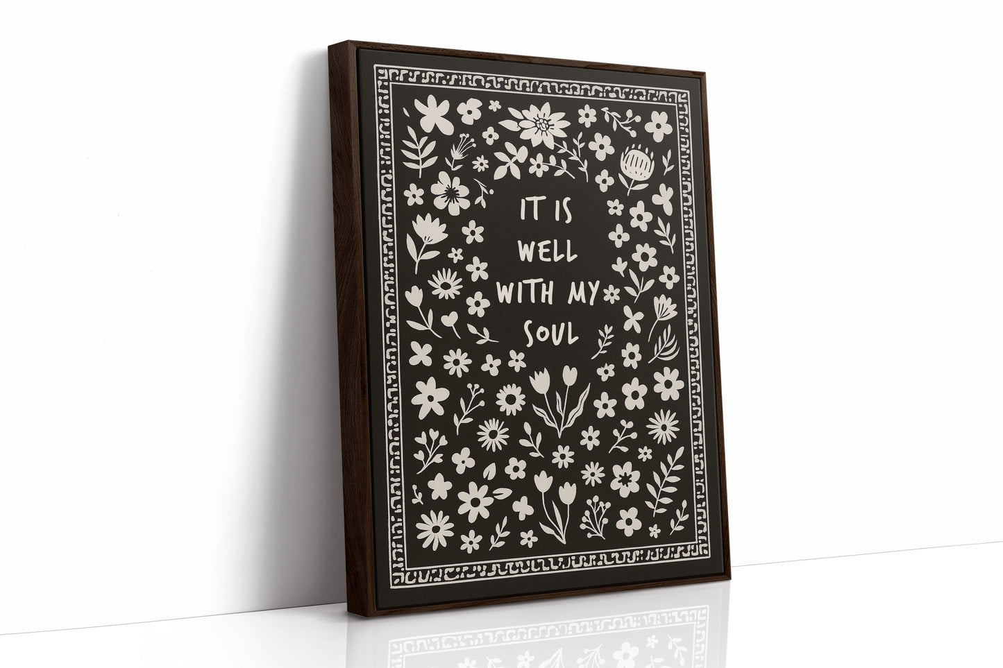 It Is Well With My Soul Floral Print