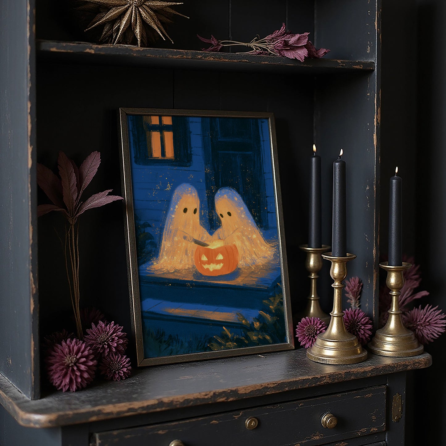 Two Ghosts, One Pumpkin