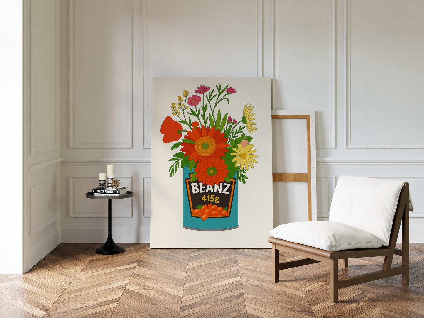 Blooms in a Beanz Tin