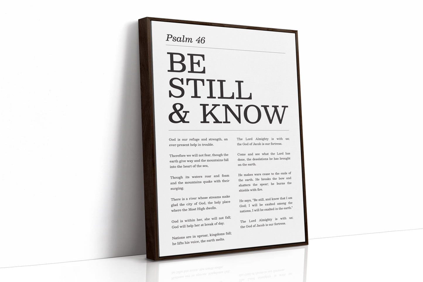Be Still and Know Psalm 46