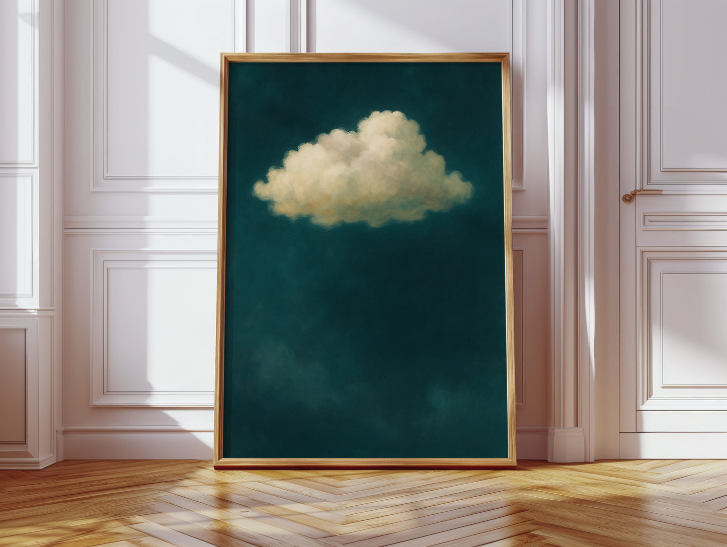 Lonely Cloud in Emerald Silence