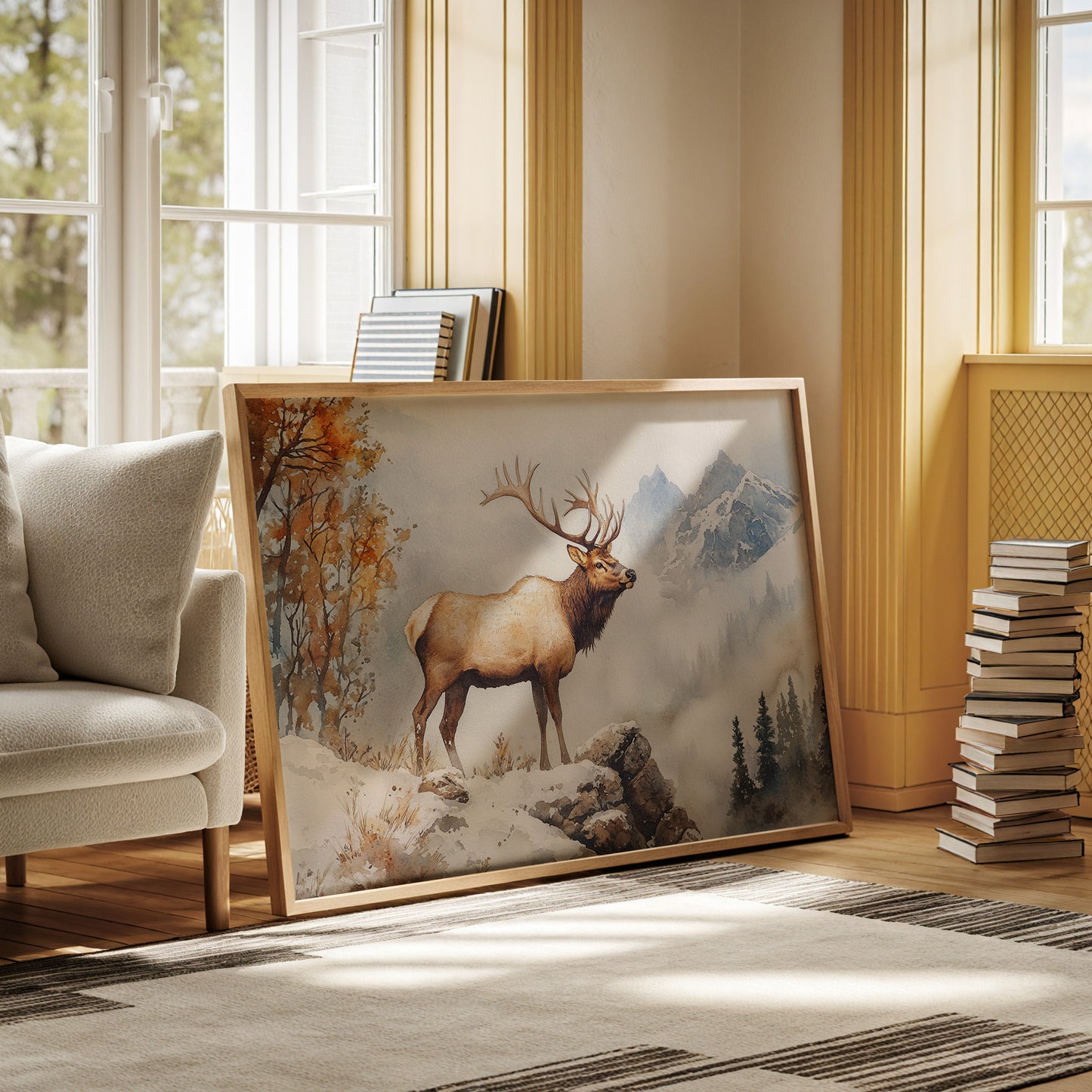 Autumn Snow Crowns Mountain King