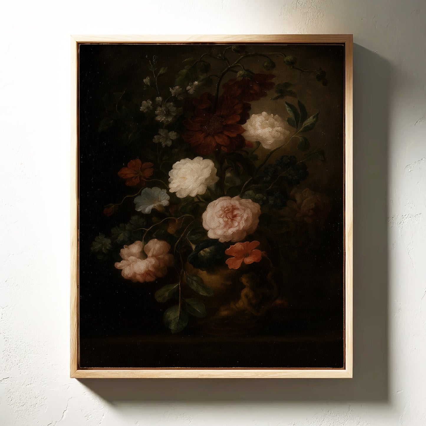 Baroque Vase of Blushing Petals