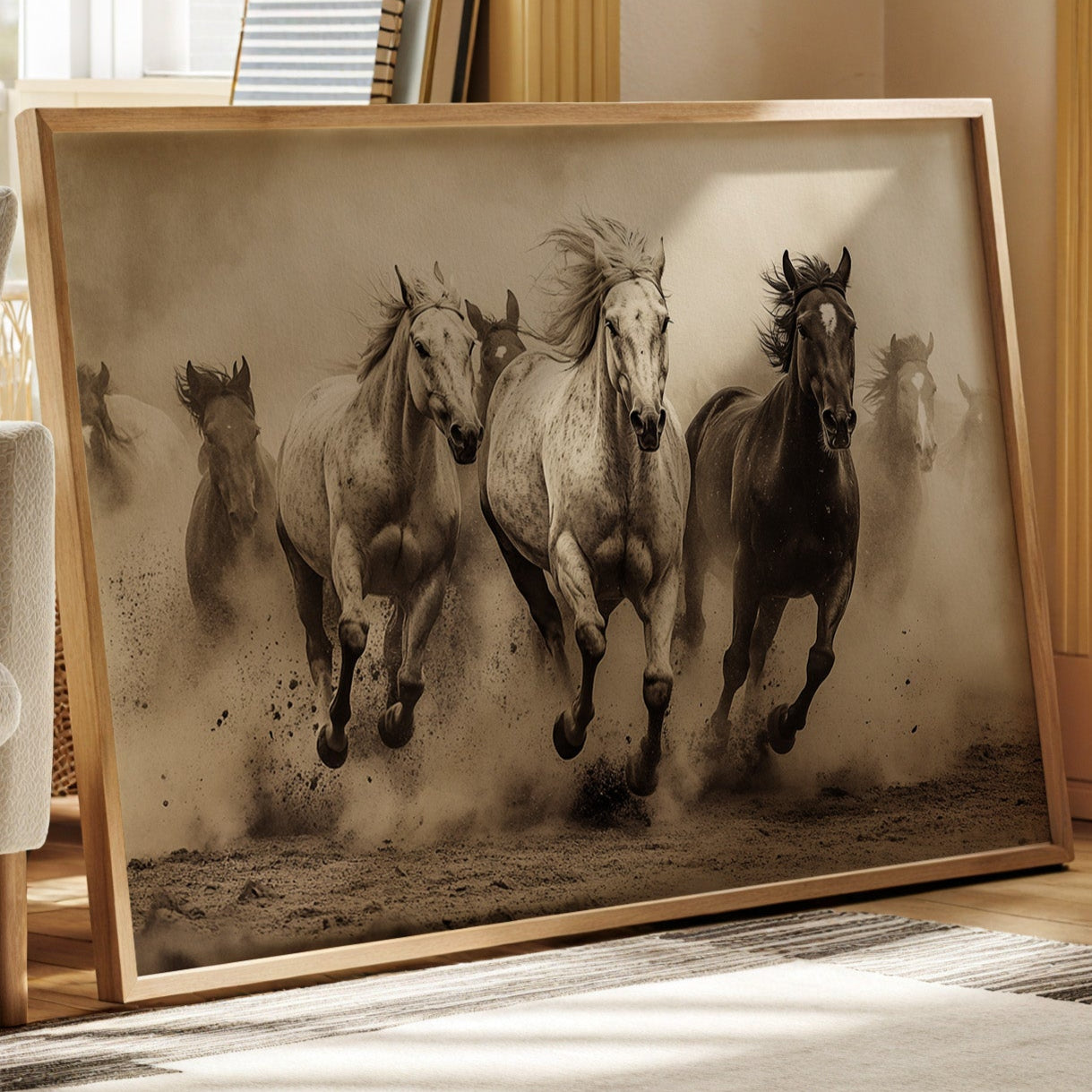 Thunder Hooves Chase Desert Wind