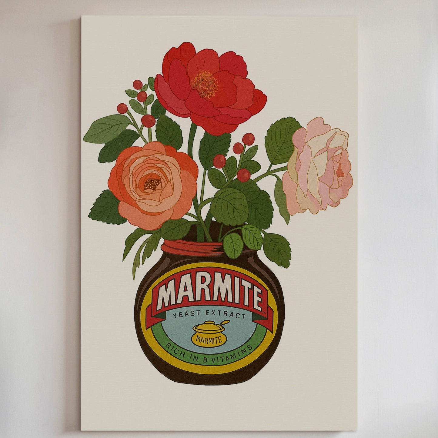 Roses in a Marmite Jar
