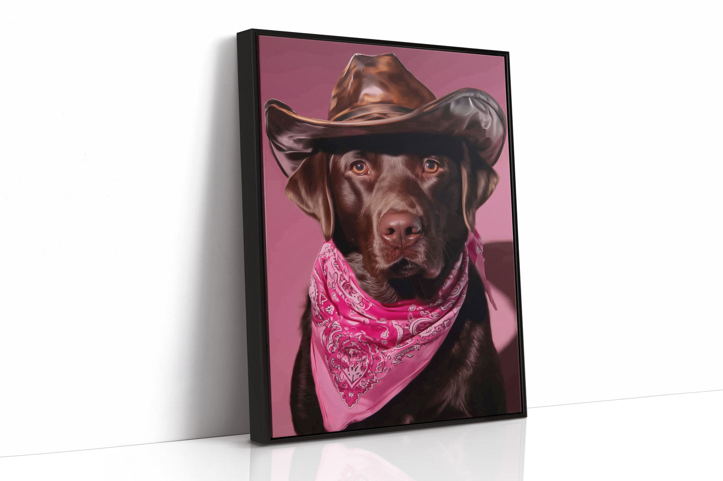 Chocolate Ranch Hand Wears Pink