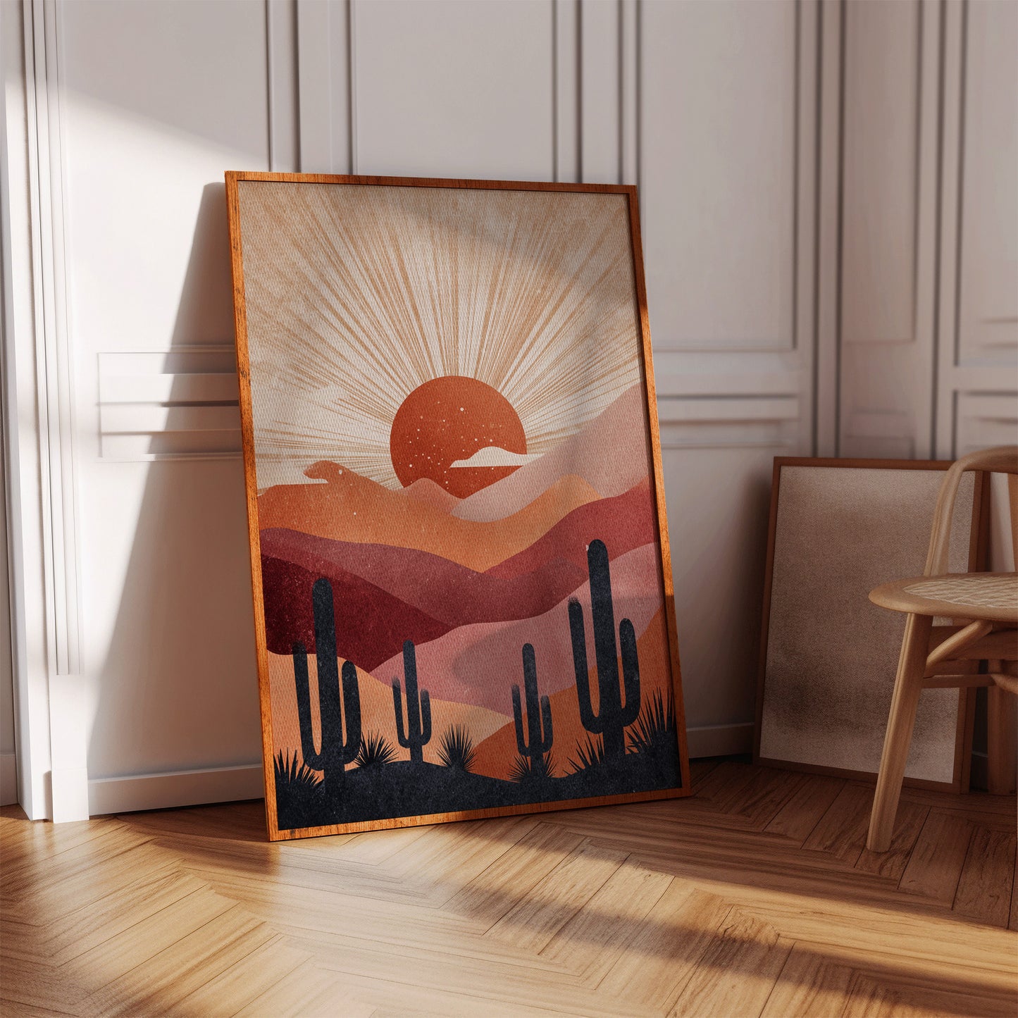 Desert Sunsets and Silent Sentinels