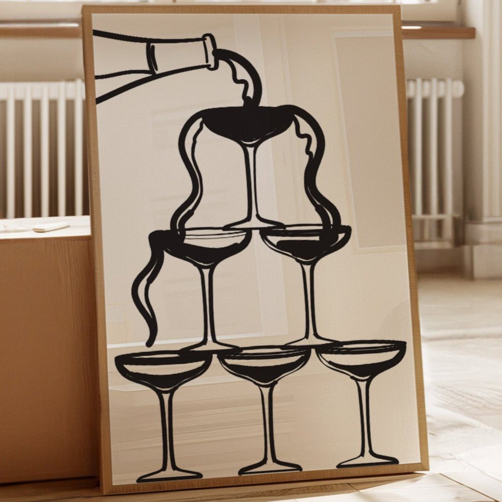 Champagne Towers Build Midnight Magic