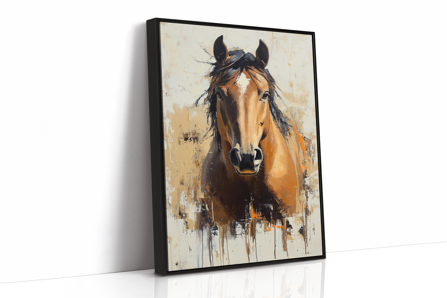 Golden Mare with Wild Mane
