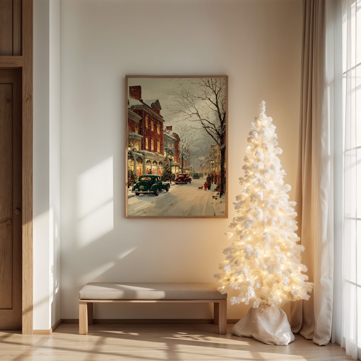 December Streets Remember Simpler Days