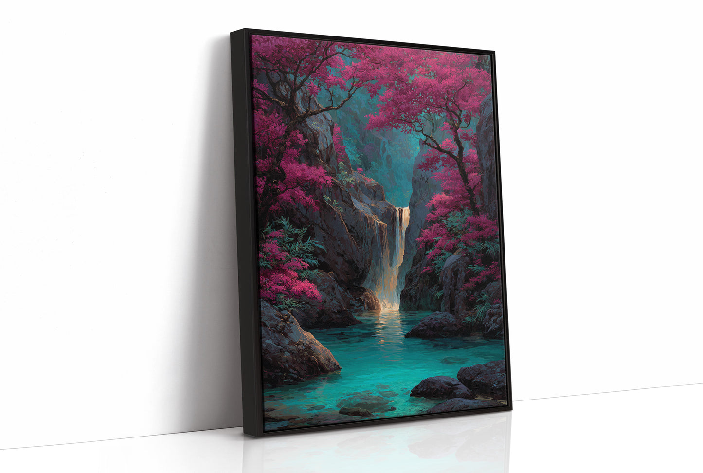 Where the Magenta Forest Meets Water