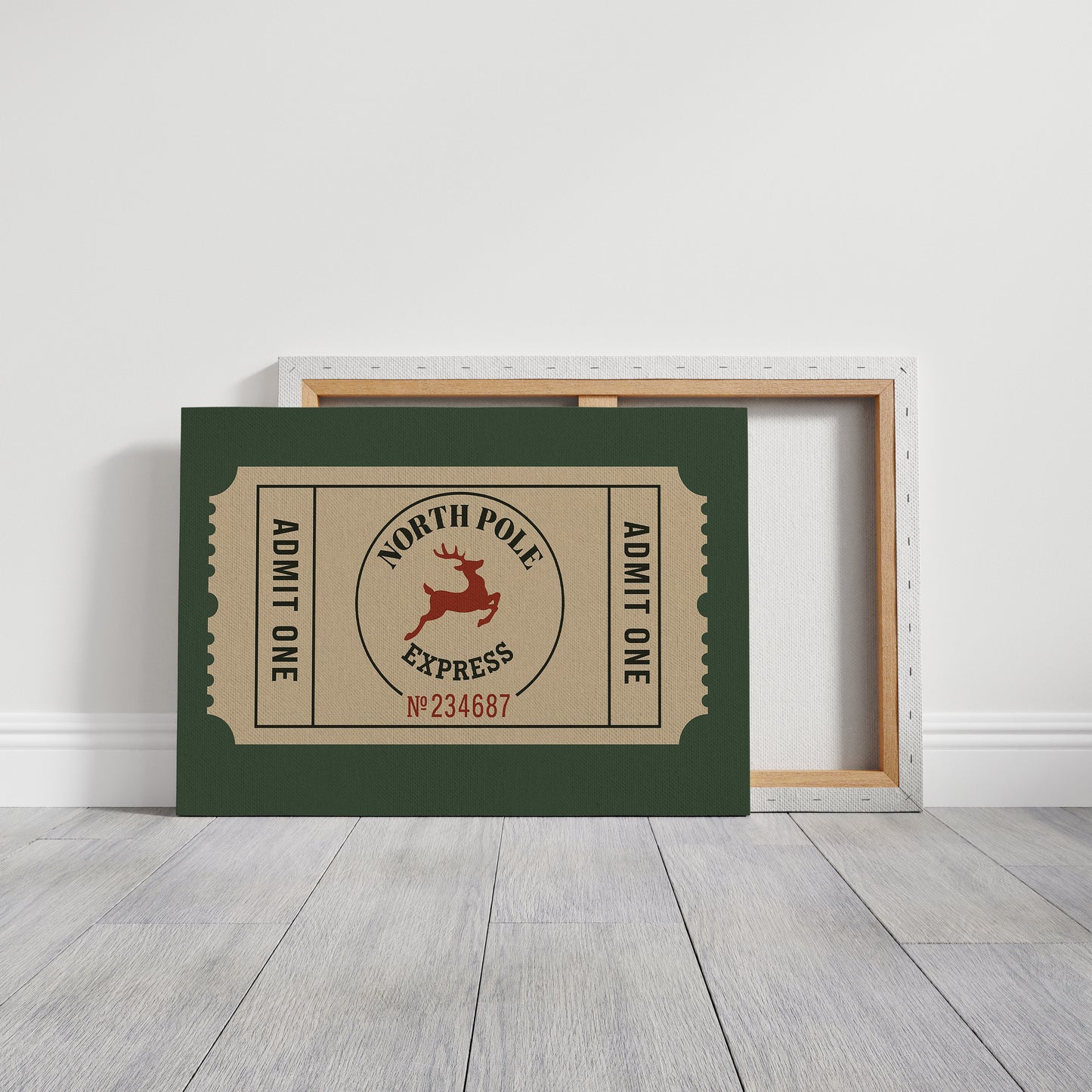 North Pole Express Ticket Print