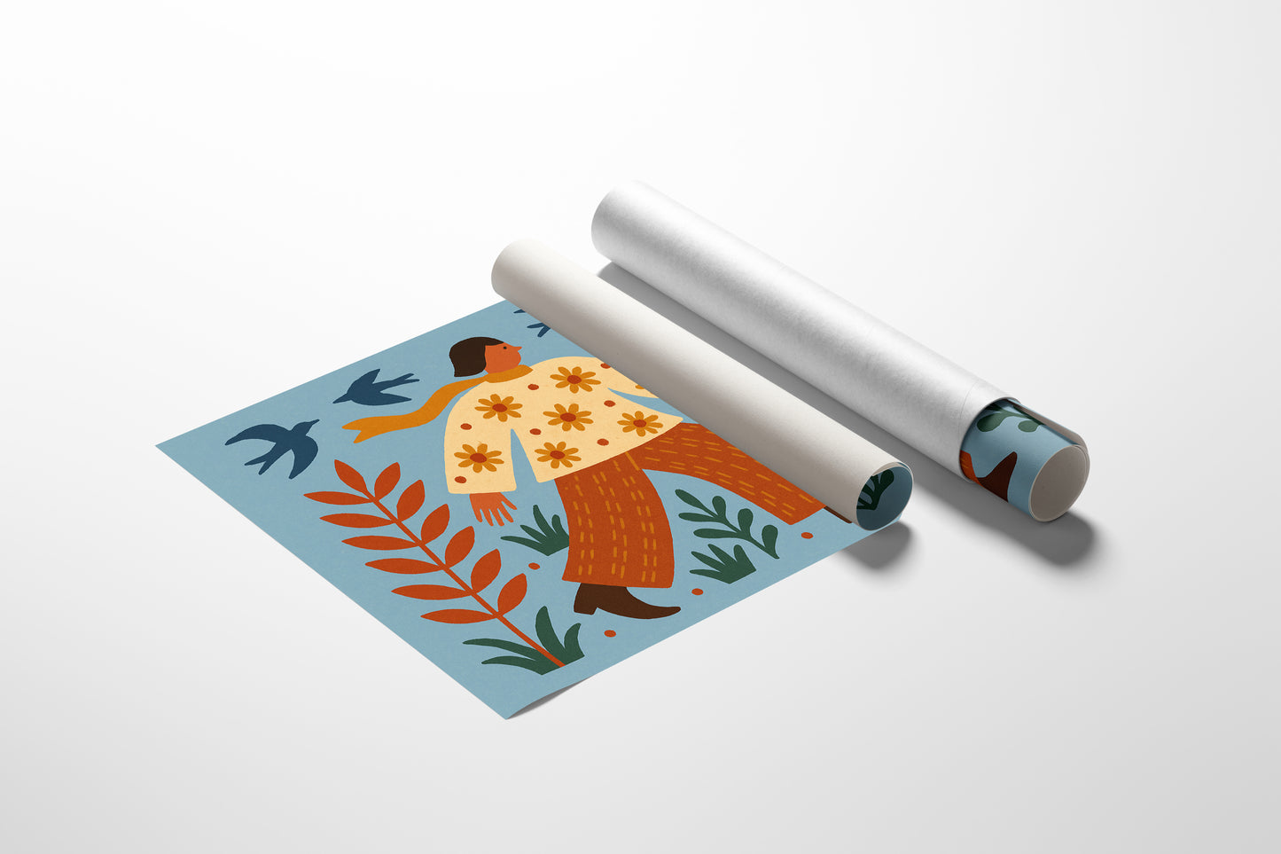 Sunlit Walk Through Wildflowers