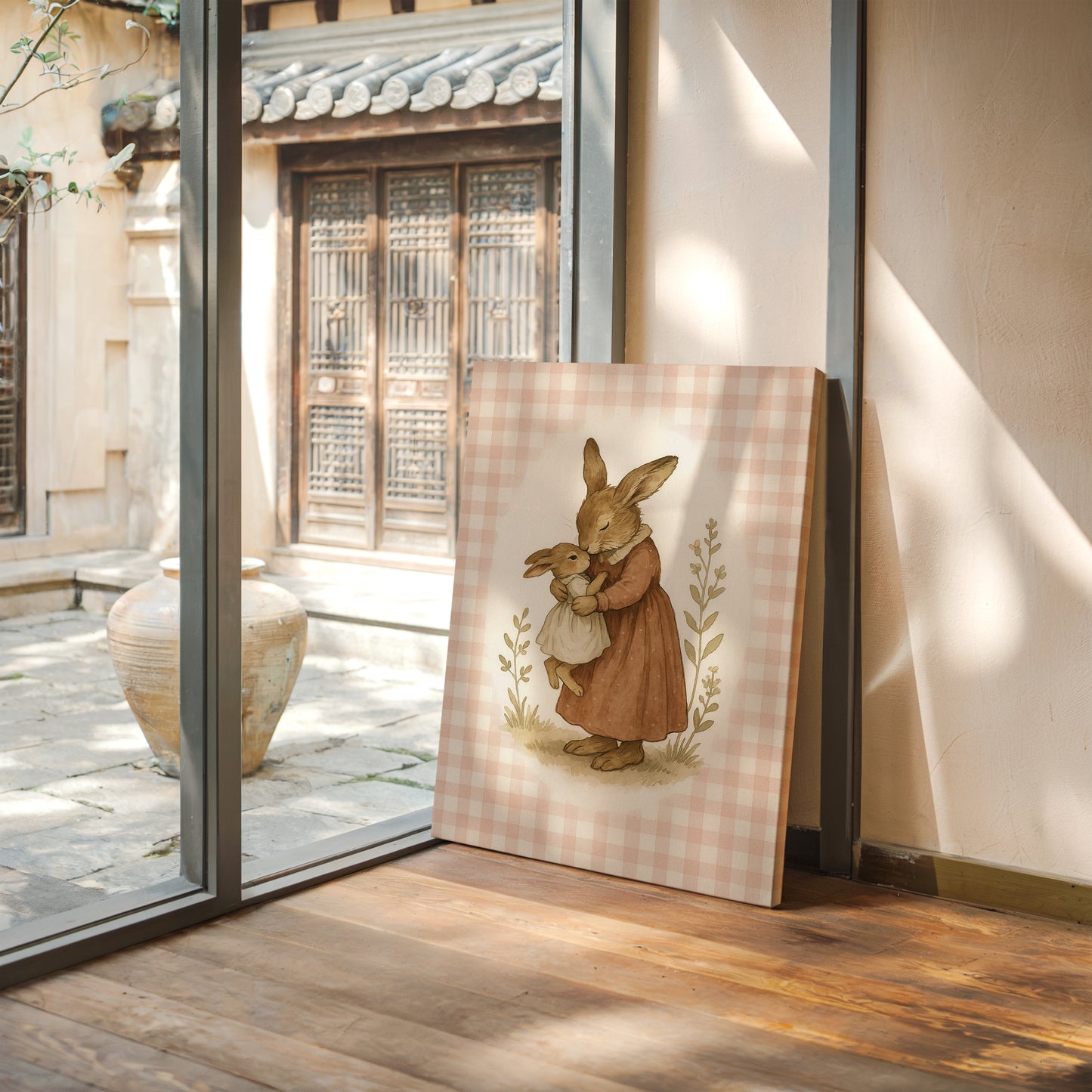 Mama Bunny’s Kiss in Gingham