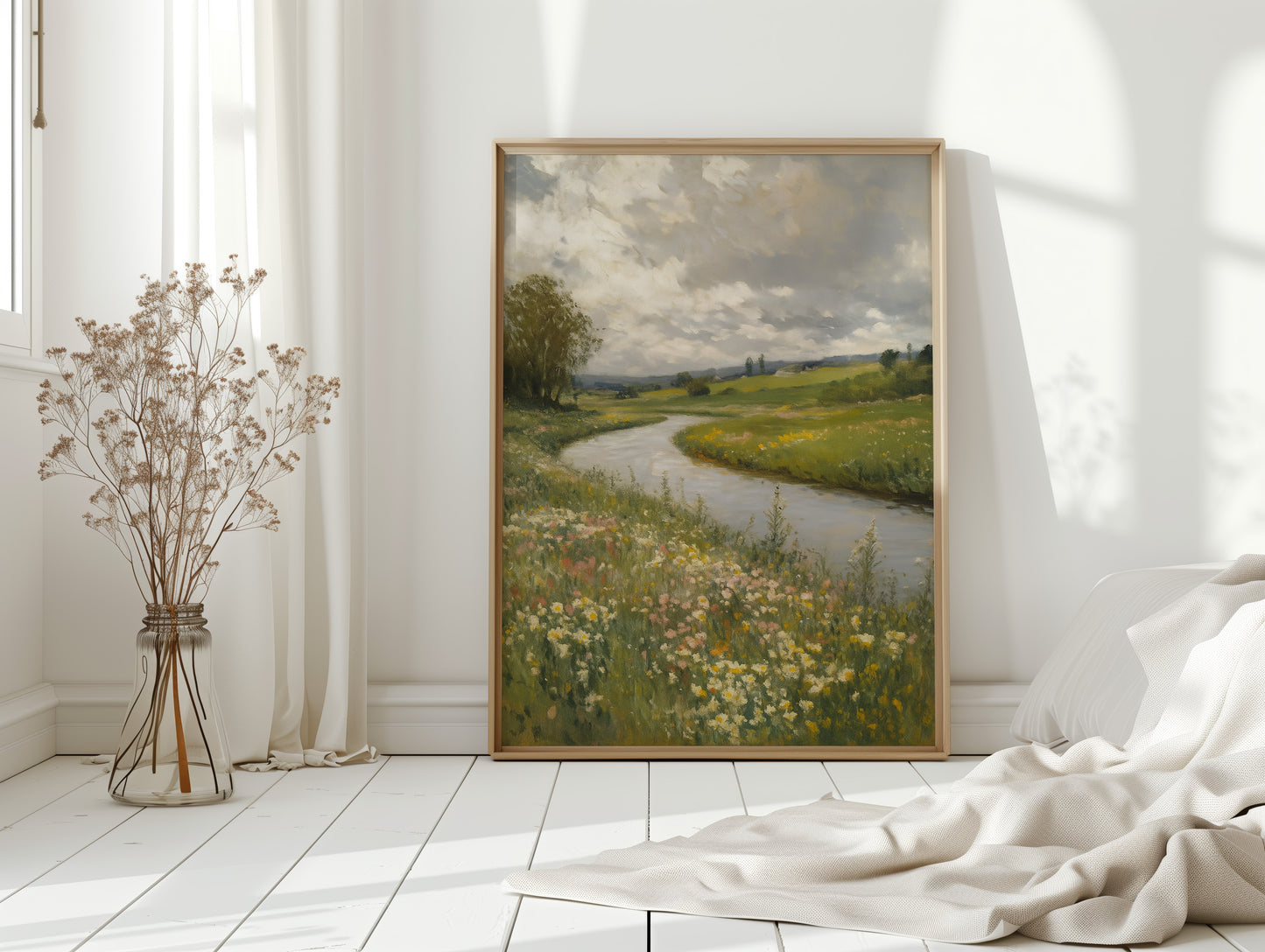 Wildflowers Along the Winding River