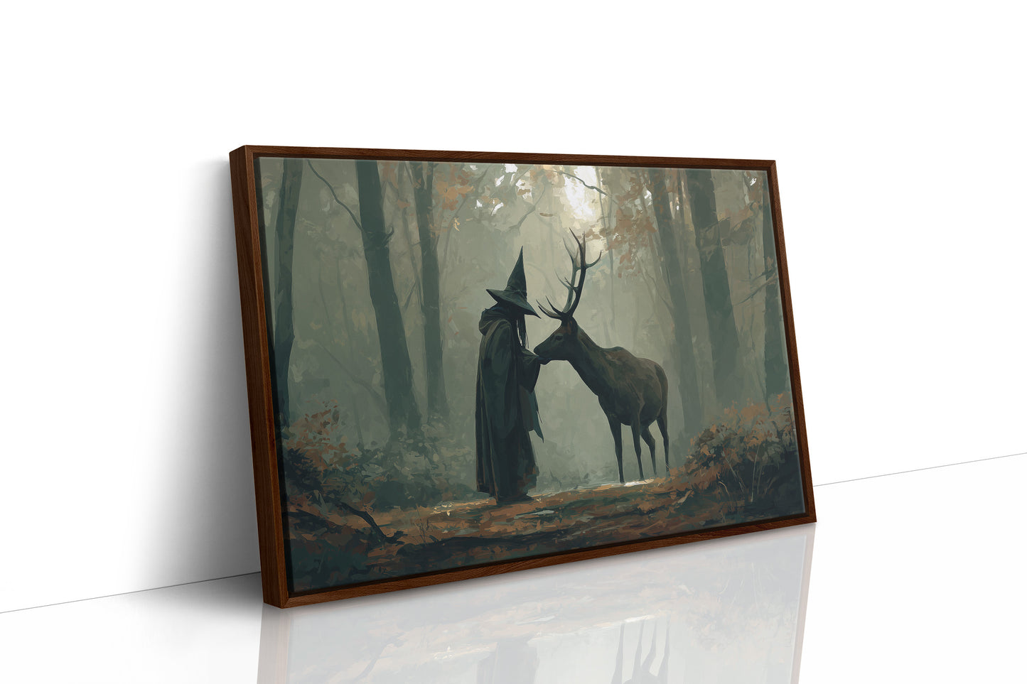 Forest Keeper Meets Ancient Stag