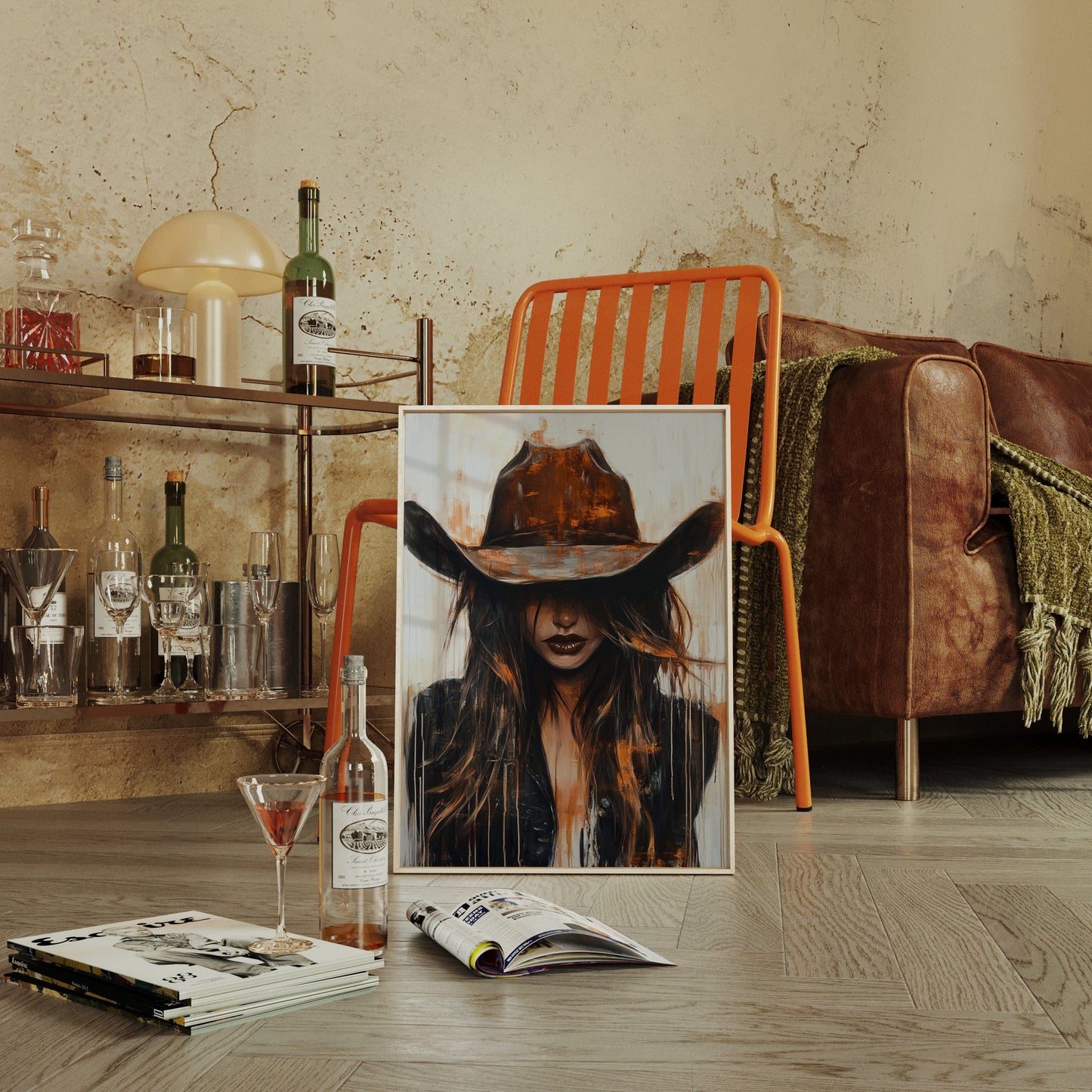 Cowgirl in Crimson – Modern Western Grit