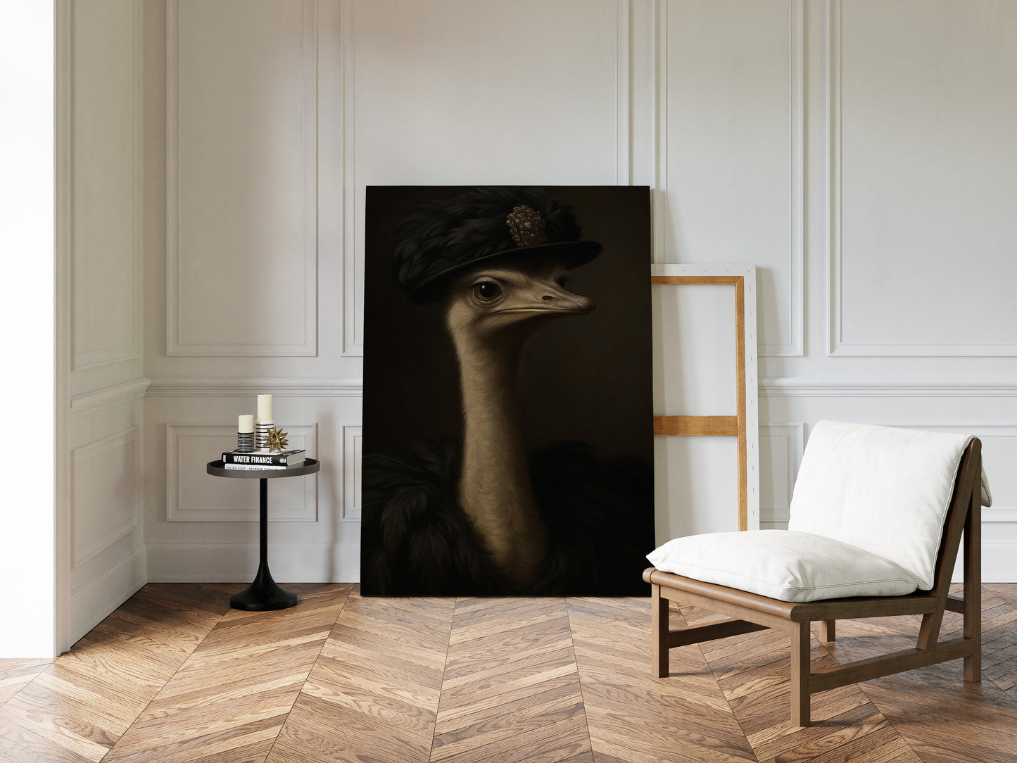 Ostrich in a Feathered Hat