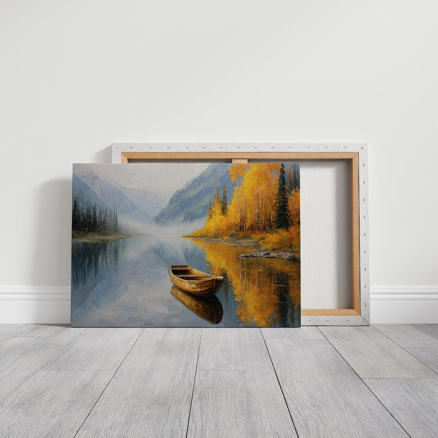 Autumn Canoe Waits For Adventure