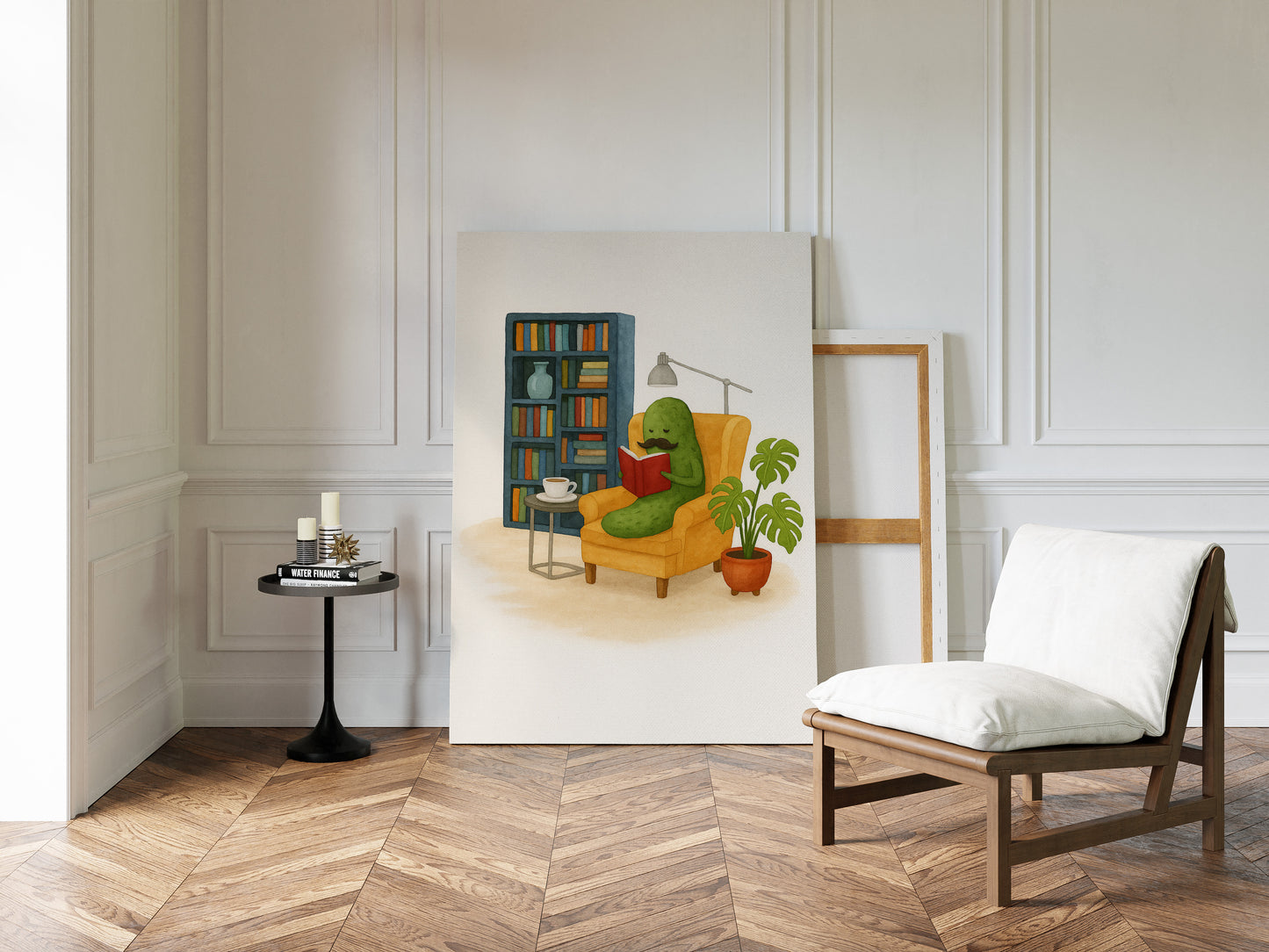 Gentleman Pickle Reading at Home