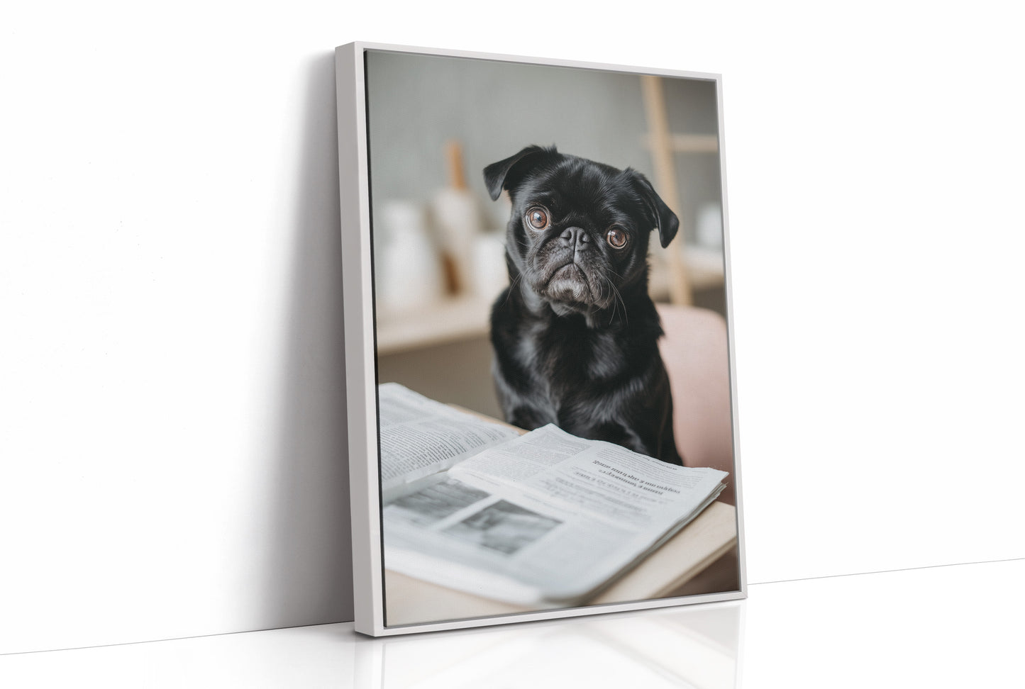 The Literary Companion: Pug's Morning Read