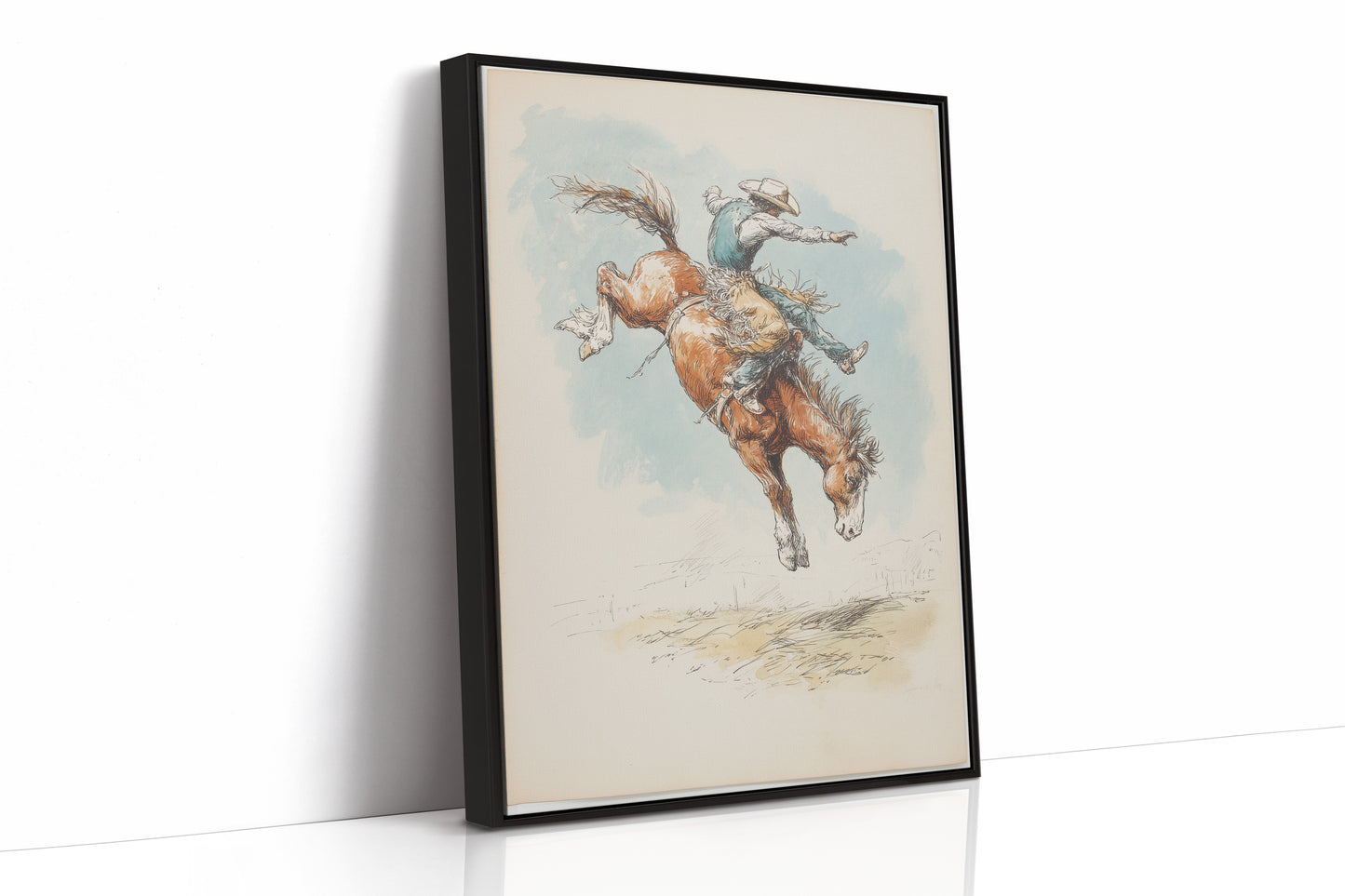 Wild Bronco Writes Sky Poetry