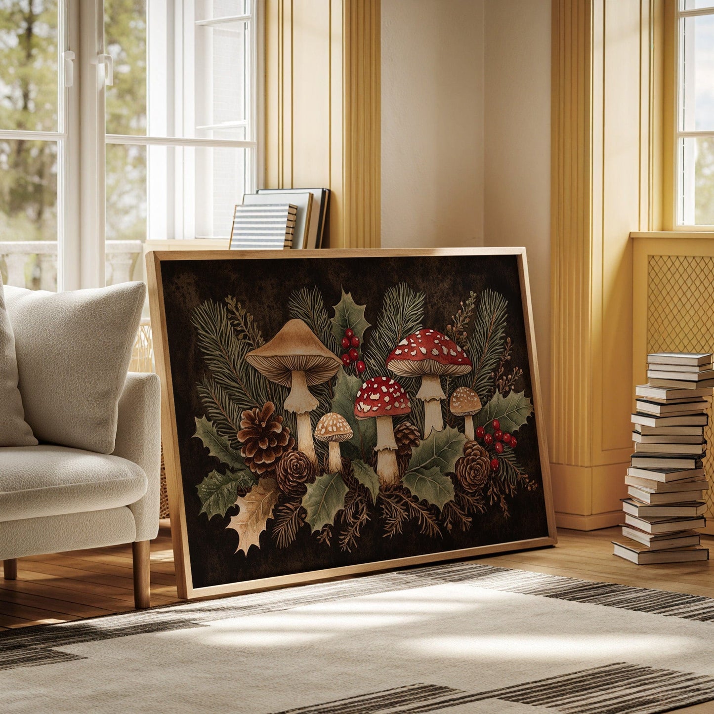 Winter Forest's Enchanted Mushroom Dance