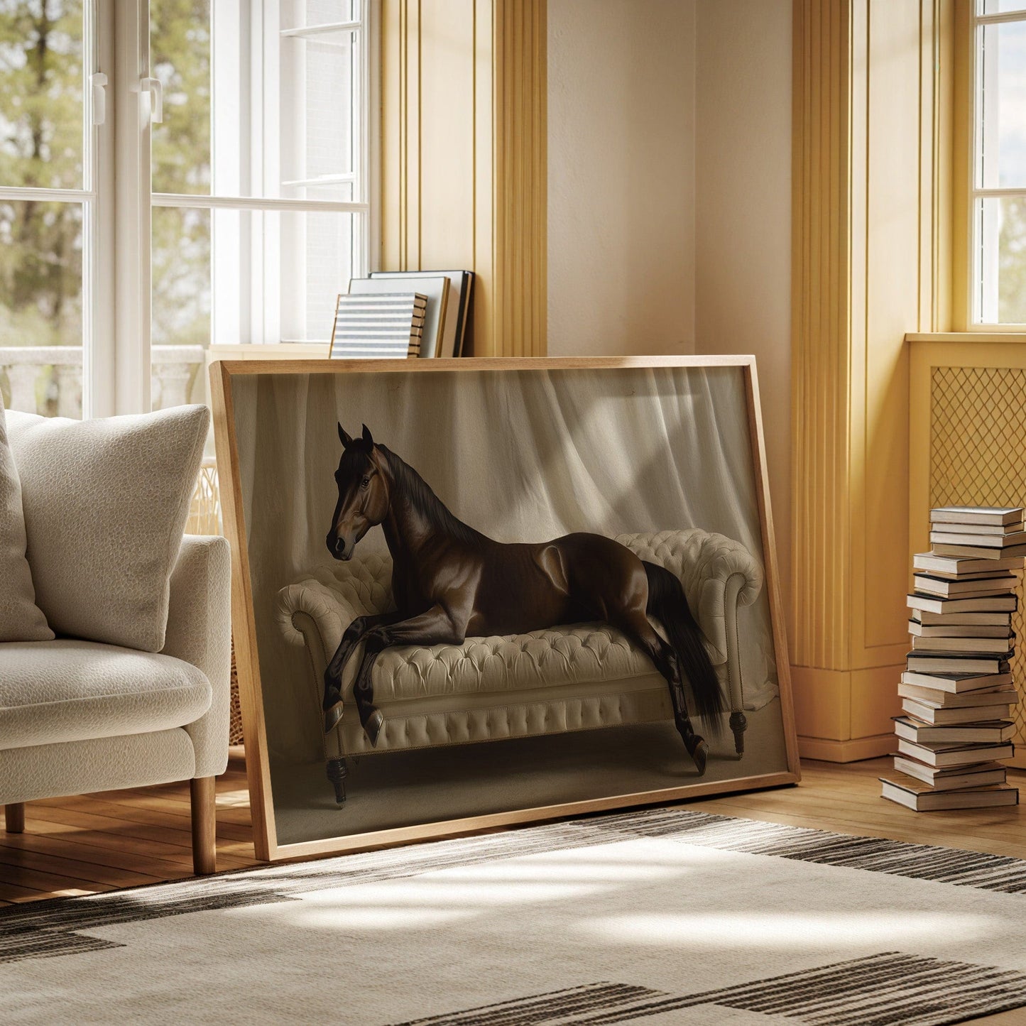 Surreal Horse Lounge Fine Art Print