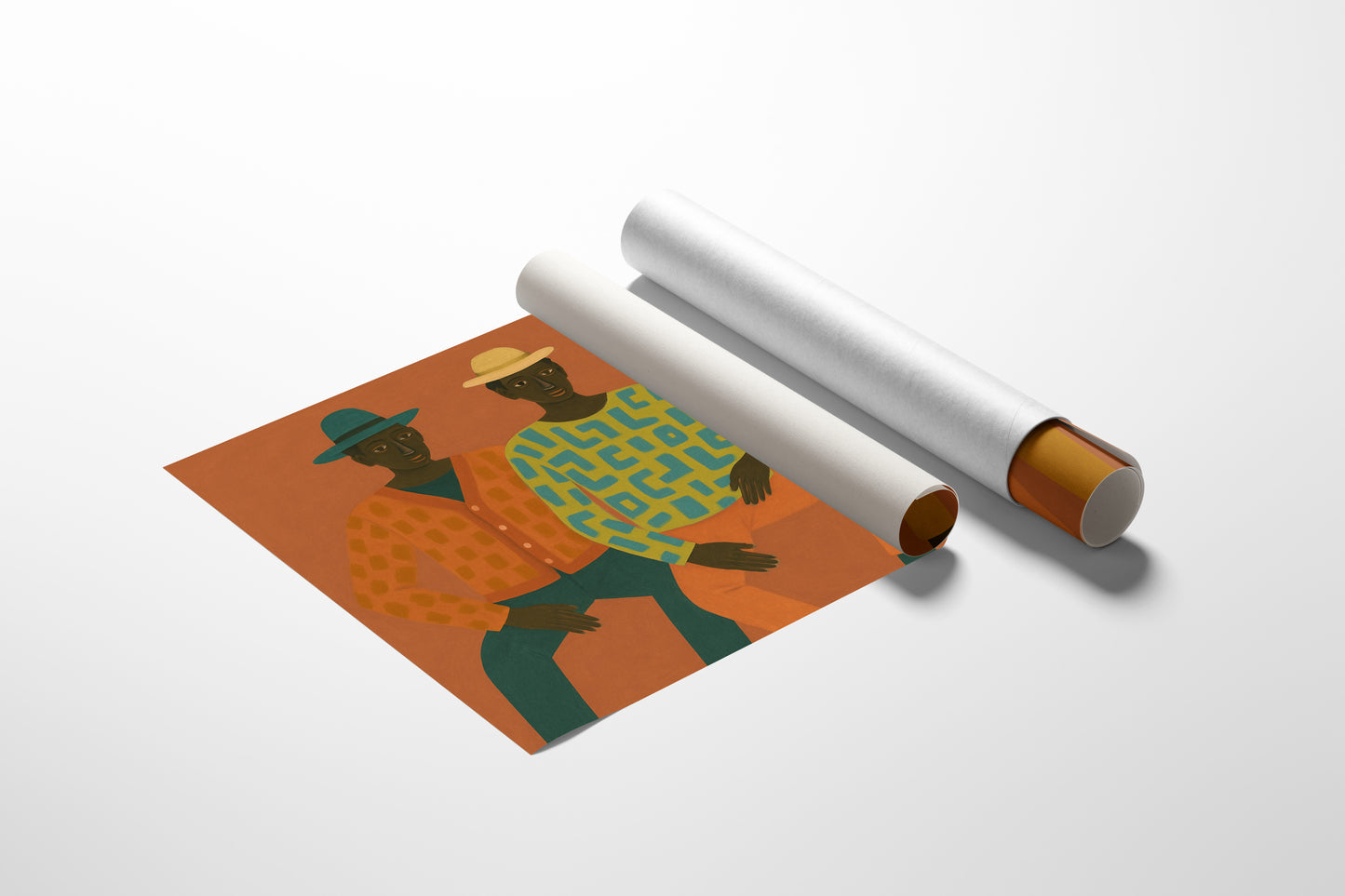 Three Friends in Patterned Harmony