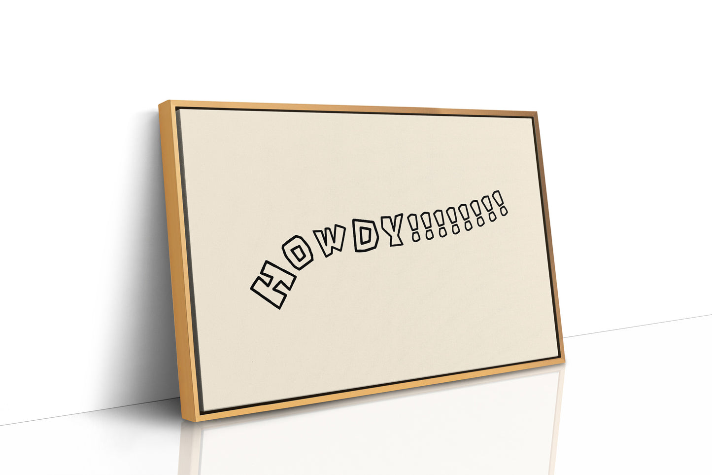 Howdy Western Typography Wall Art