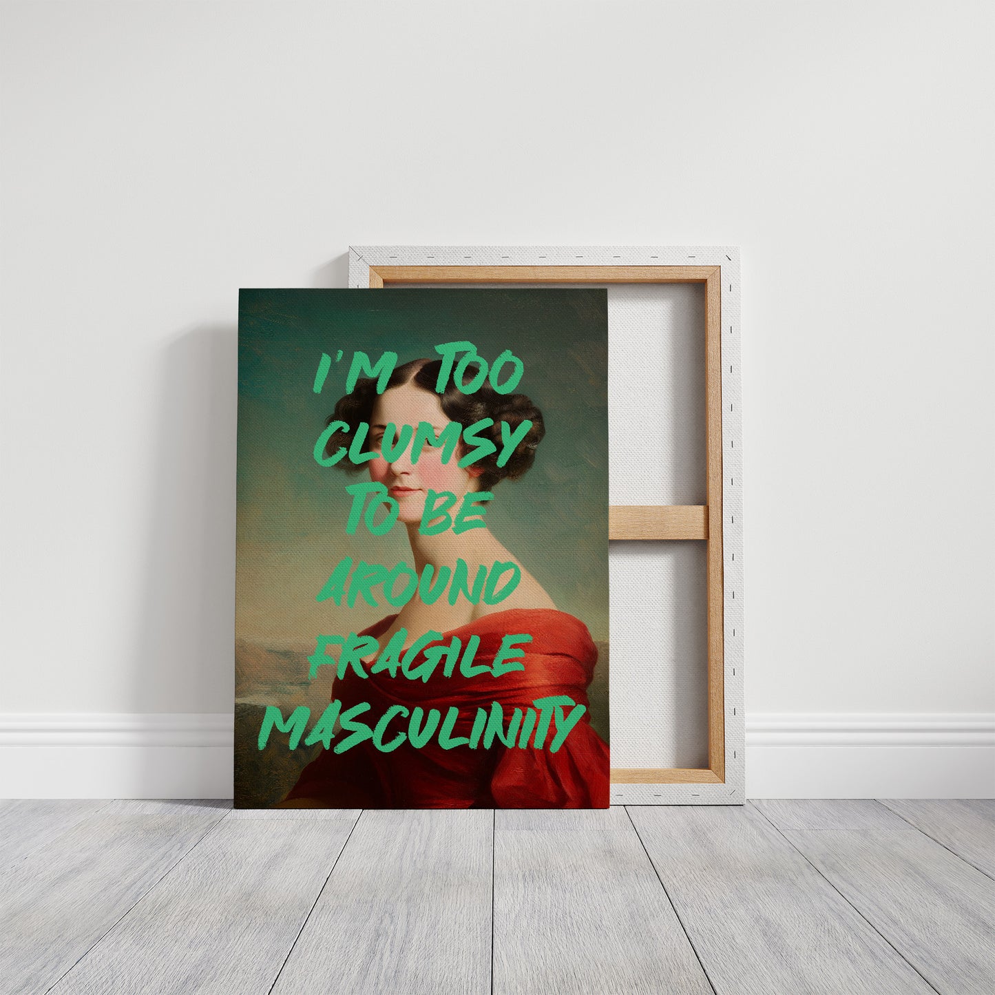 Too Clumsy Vintage Humor Art