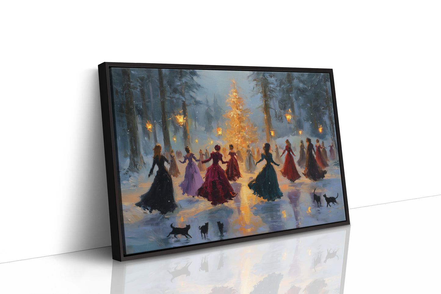 Lantern Waltz in Winter Woods