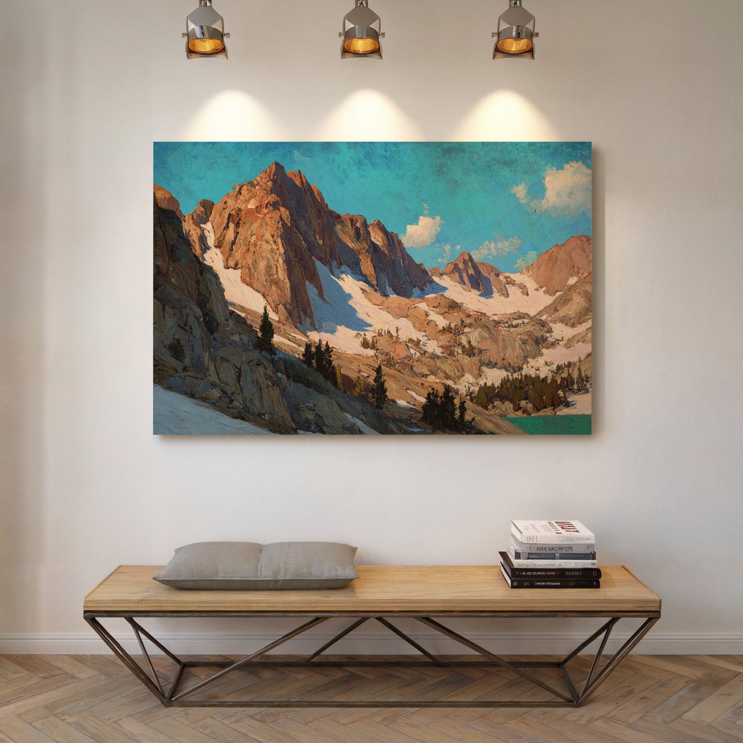 Alpine Peaks Touch Morning Light