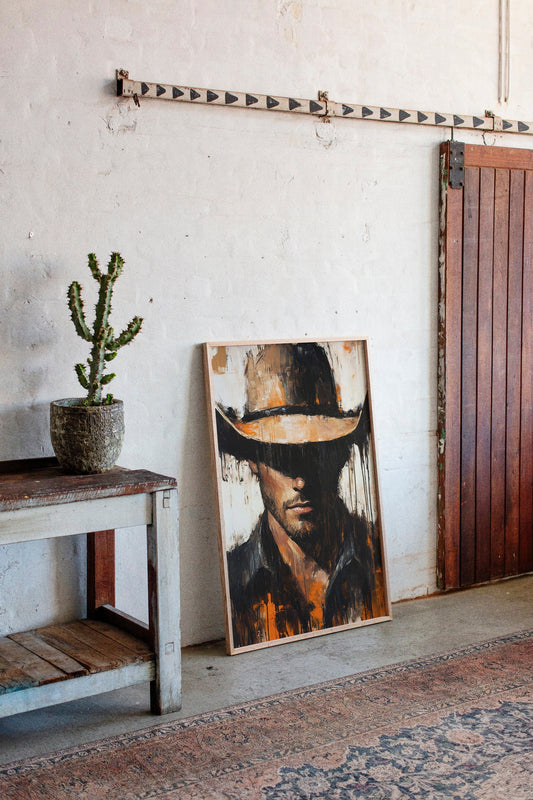 Shadowed Cowboy – Bold Western Expression