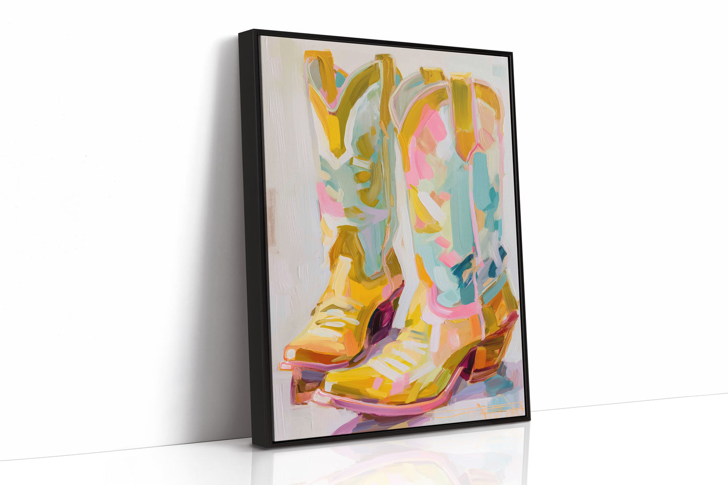 Dancing Boots Catch Sunset Colors