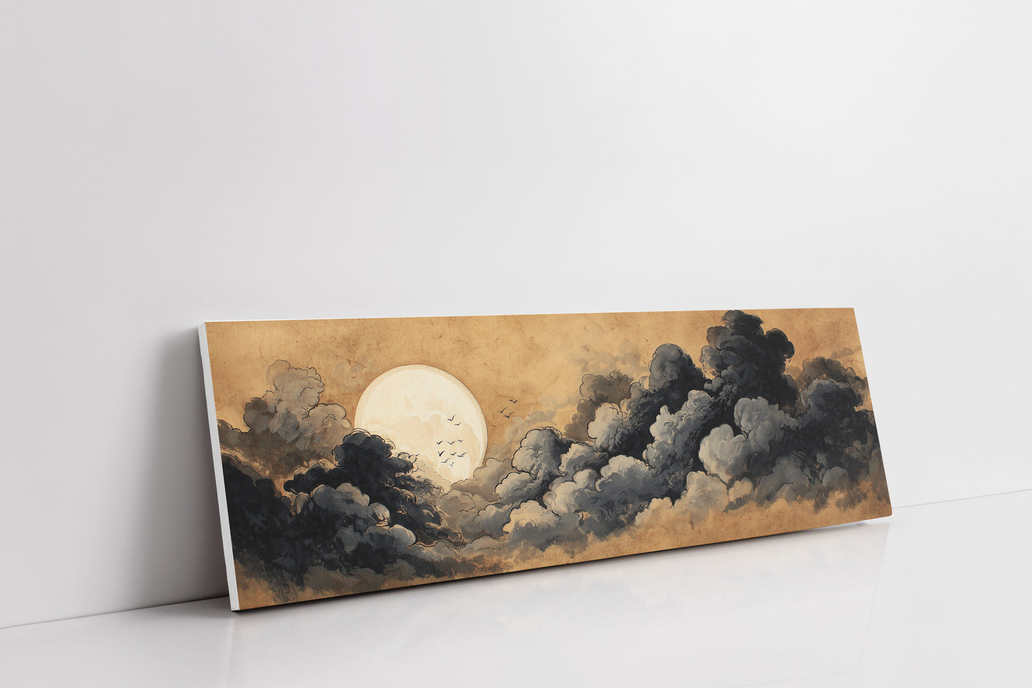 Moon Rising Through Storm Clouds